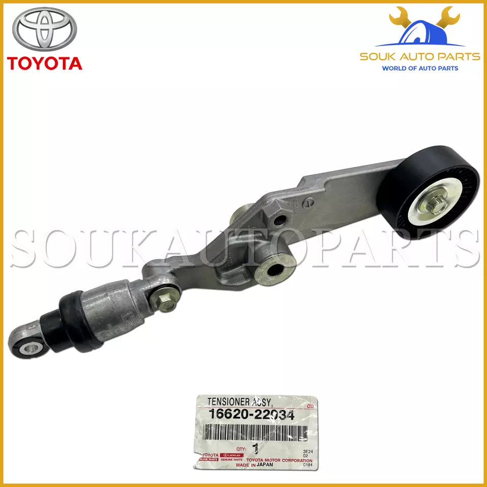 16620-22034 Genuine Toyota TENSIONER ASSY, V-RIBBED BELT 16620-22034 OEM
