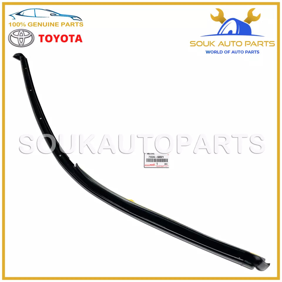 75534-60021 Genuine Toyota MOULDING, WINDSHIELD, OUTSIDE LH 7553460021 OEM