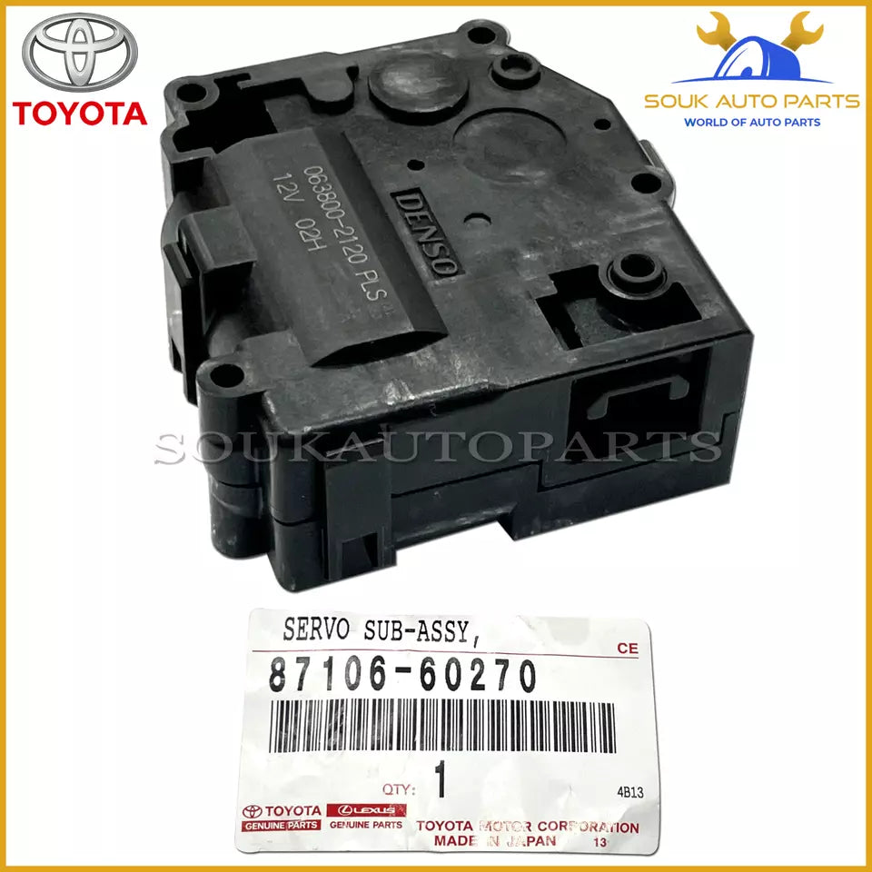 87106-60270 Genuine Toyota DAMPER SERVO SUB-ASSY, AIR CONDITIONER RADIATOR, NO.2