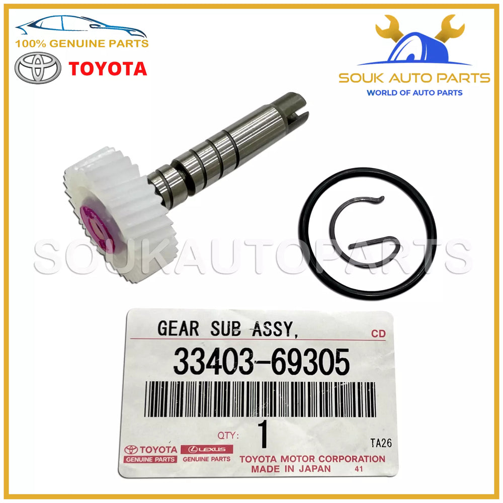 33403-69305 Genuine Toyota GEAR SUB-ASSY, SPEEDOMETER DRIVEN (ATM) 3340369305