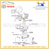 76812-60010 Genuine Toyota GARNISH, BACK DOOR, OUTSIDE 7681260010 OEM