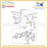 84204-58010 Genuine Toyota CABLE SUB-ASSY, STEERING PAD SWITCH 8420458010 OEM