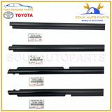 Genuine Toyota FRONT &amp; REAR DOOR BELT MOULDING WEATHERSTRIP SET Corolla 09-12
