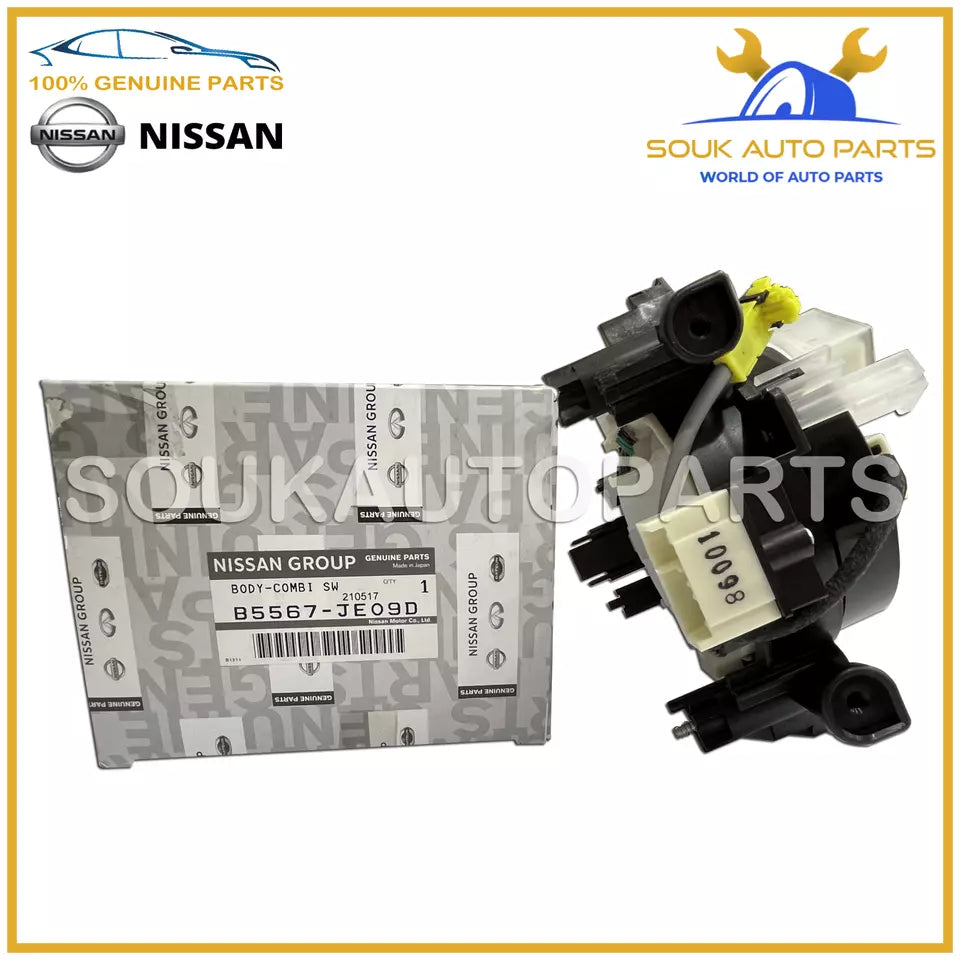 B5567-JE09D Genuine Nissan BODY-COMBINATION SWITCH B5567JE09D OEM X-TRAIL QR25DE