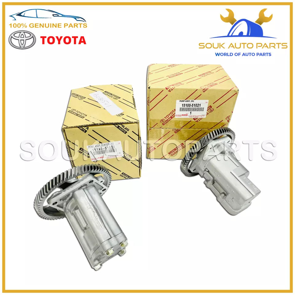 15100-51021 151A0-51020 Genuine Toyota OIL PUMP &amp; PUMP ASSY, SCAVENGING 1VD-FTV