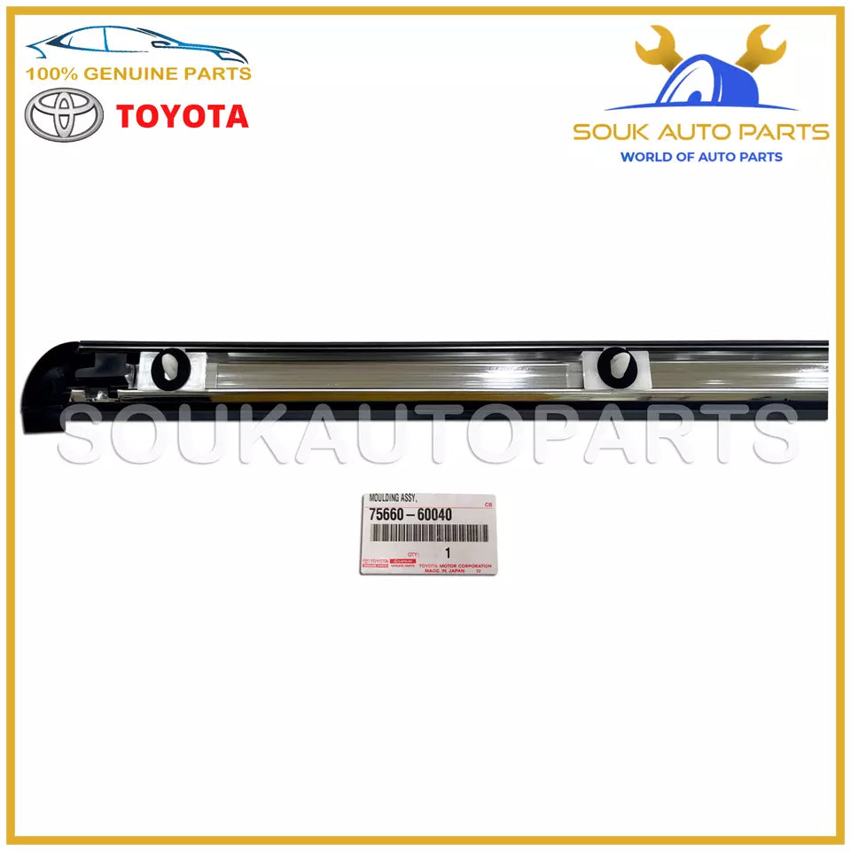 75660-60040 Genuine Toyota MOULDING, QUARTER BELT, RH 7566060040 OEM