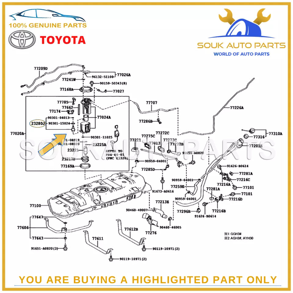 23280-21010 Genuine Toyota FUEL INJECTION PRESSURE REGULATOR 2328021010
