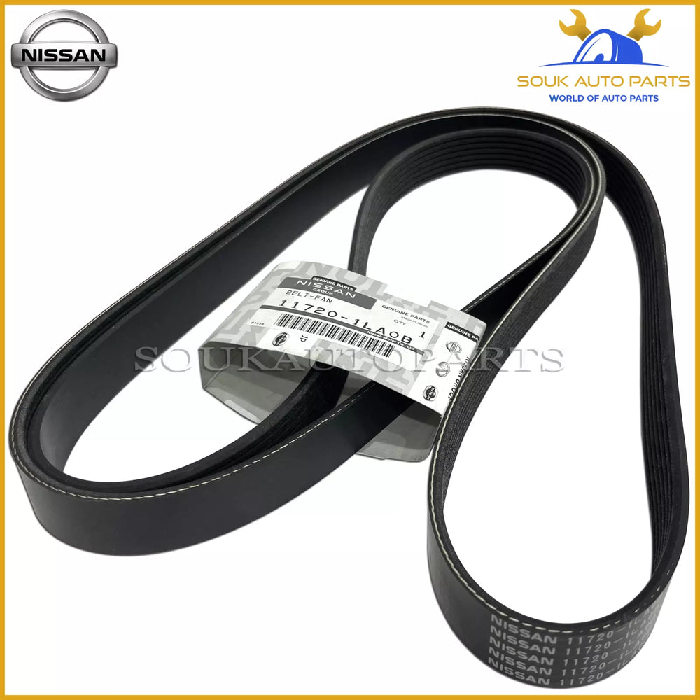 11720-1LA0B Genuine Nissan FAN-BELT, 117201LA0B OEM 5.6LTR V8 2017-2022
