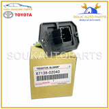 87138-02040 Genuine Toyota RESISTOR, BLOWER 8713802040 OEM