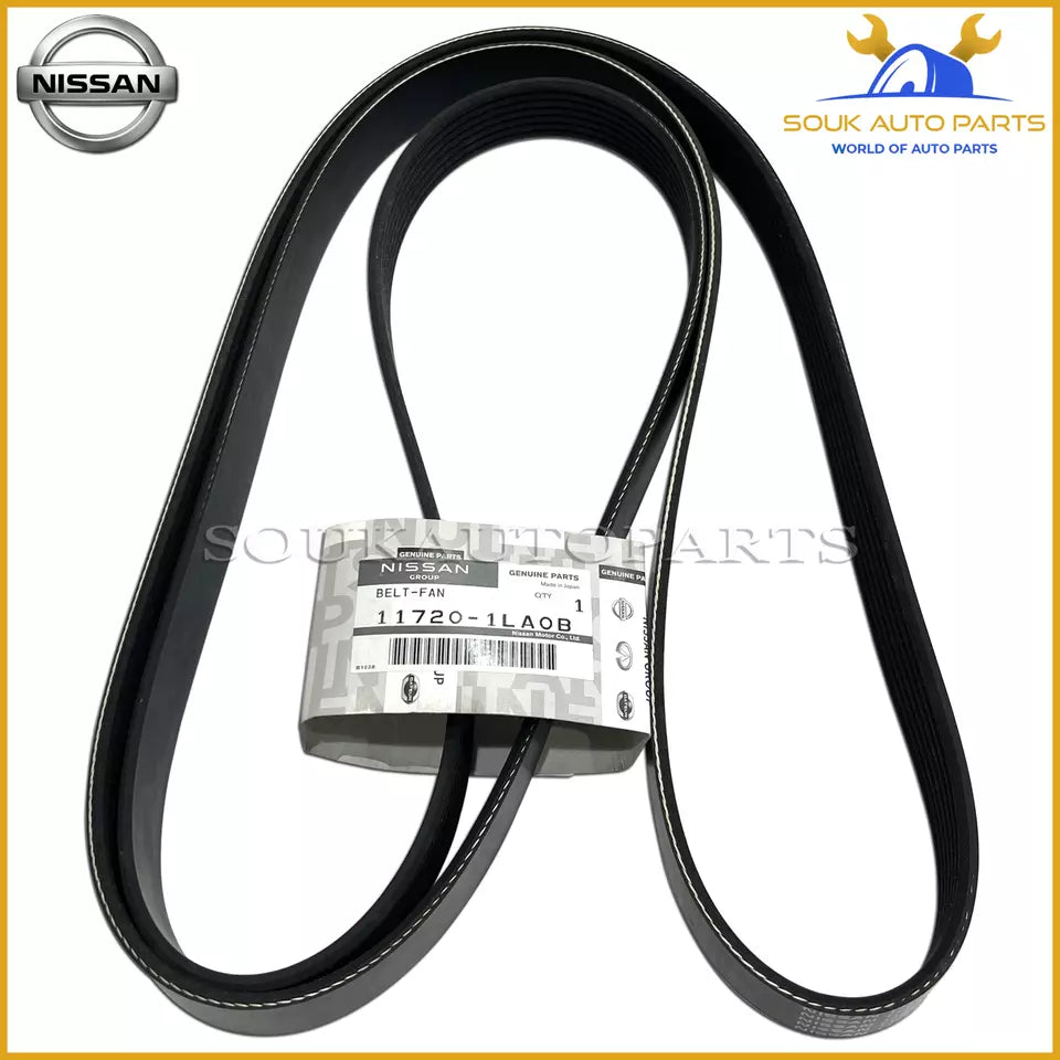 11720-1LA0B Genuine Nissan FAN-BELT, 117201LA0B OEM 5.6LTR V8 2017-2022