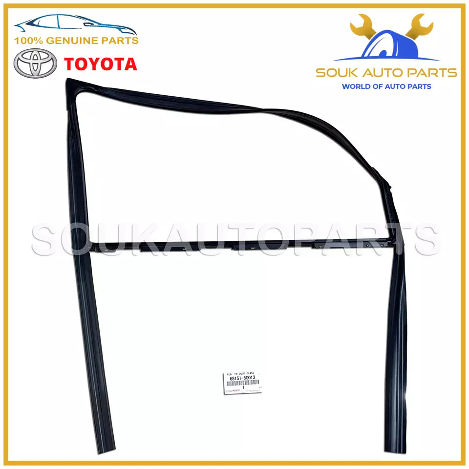 68151-50013 Genuine Toyota RUN, FRONT DOOR GLASS, LH 3UZ-FE Lexus LS430