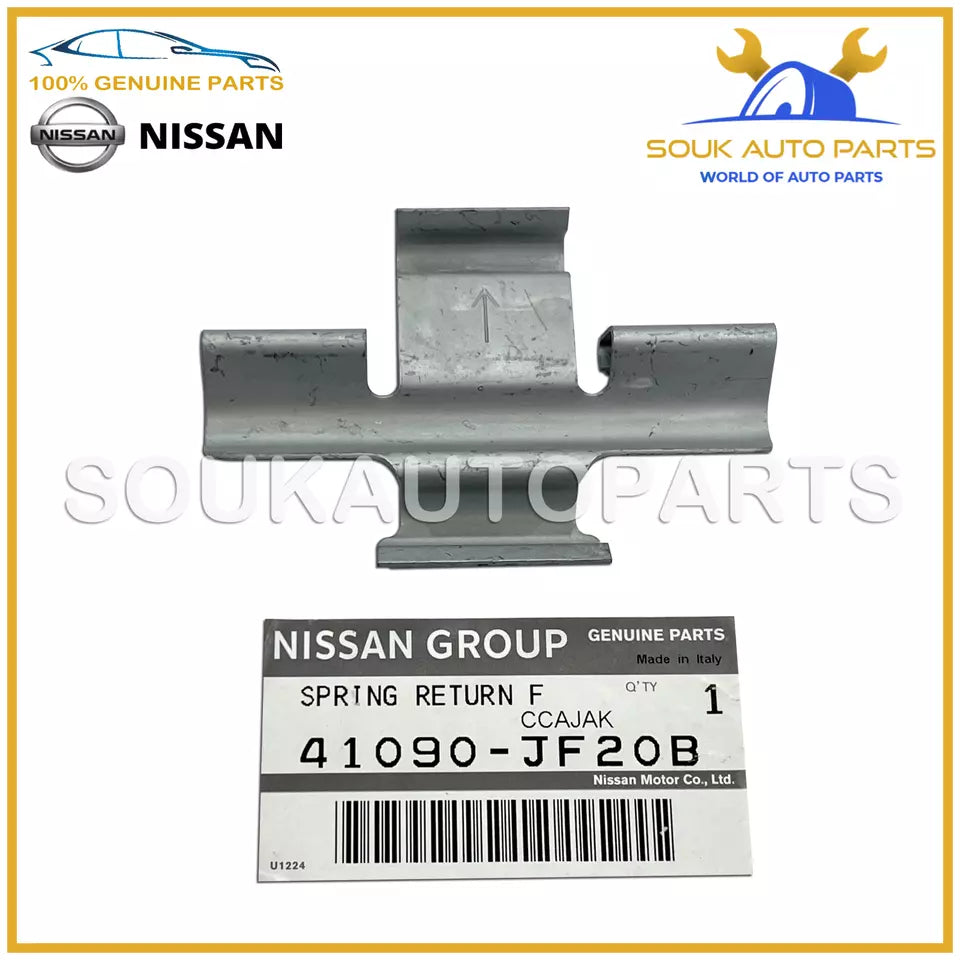 41090-JF20B Genuine Nissan SPRING-RETURN,FRONT BRAKE SHOE 41090JF20B OEM
