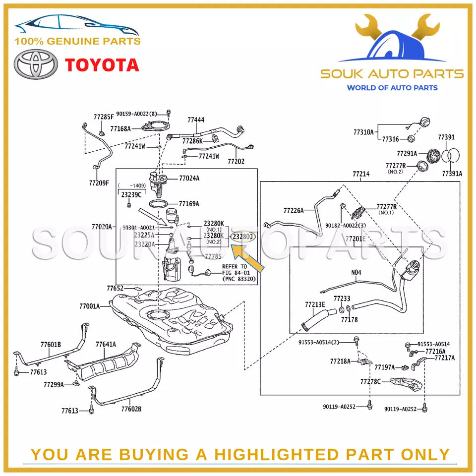 23280-38020 Genuine Toyota FUEL PRESSURE REGULATOR ASSY 2328038020 OEM