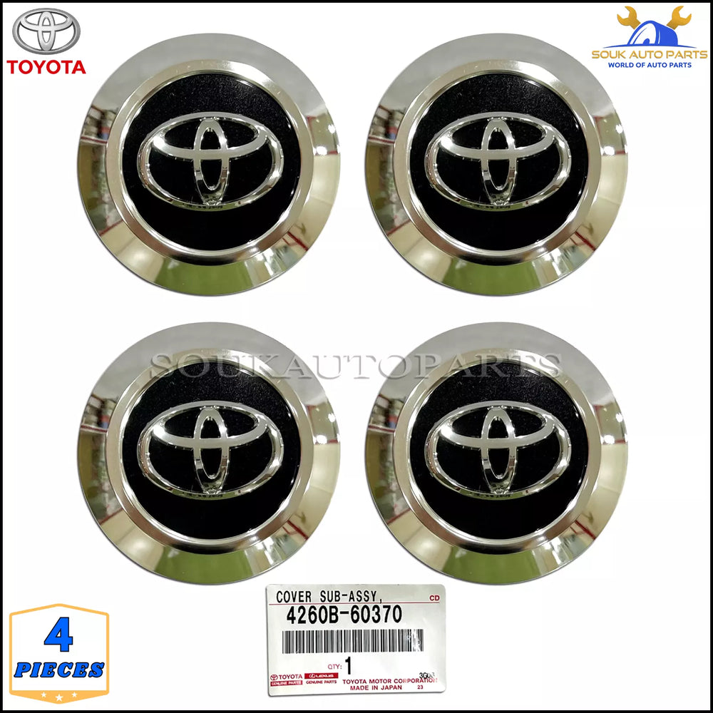 4260B-60370 Genuine Toyota ORNAMENT ASSY, WHEEL HUB SET OF 4 Pcs 4260B60370 OEM