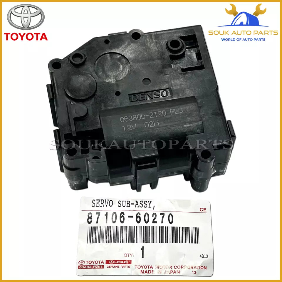 87106-60270 Genuine Toyota DAMPER SERVO SUB-ASSY, AIR CONDITIONER RADIATOR, NO.2