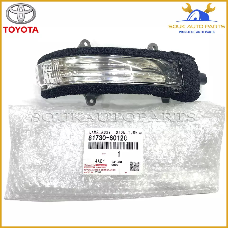 81730-60120 Genuine Toyota LAMP ASSY, SIDE TURN SIGNAL, RH 8173060120 OEM