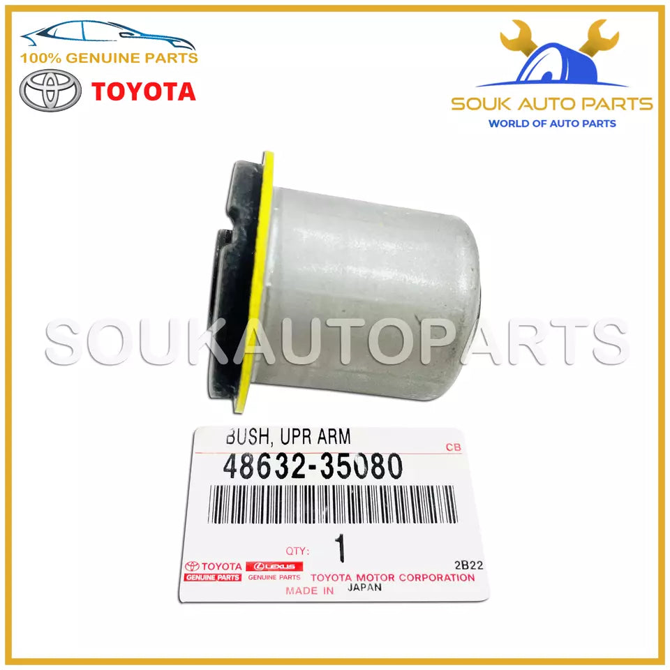 48632-35080 GENUINE TOYOTA BUSH, FR SUSPENSION UPPER ARM, RH/LH 4863235080 OEM