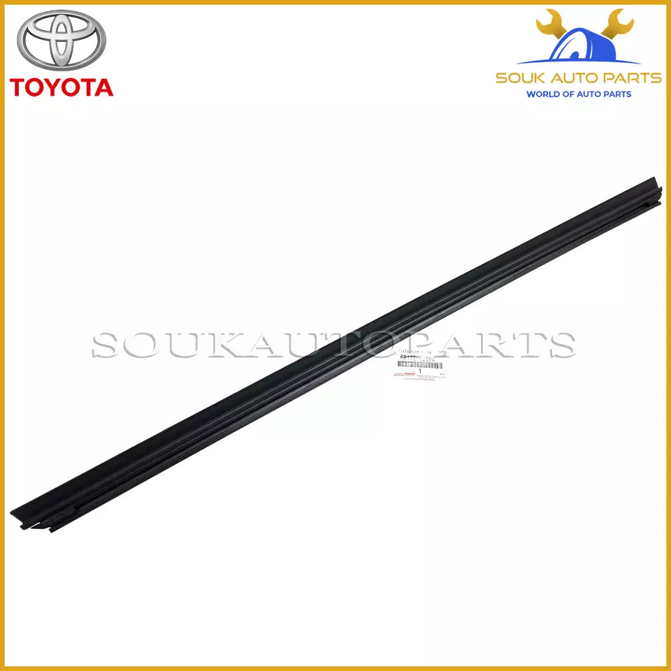 68172-12260 Genuine Toyota WEATHERSTRIP, FR DOOR GLASS, INNER LH 6817212260 OEM