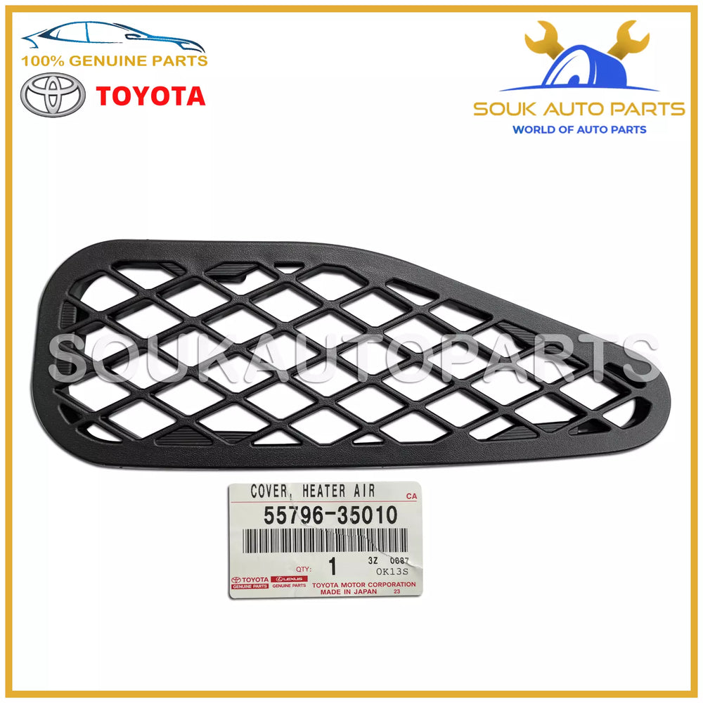 55796-35010 Genuine Toyota FJ CRUISER COVER, HEATER AIR DUCT 5579635010 OEM