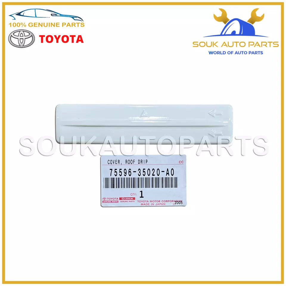 75596-35020-A0 Genuine Toyota COVER, ROOF MOULDING JOINT, RH/LH FJ CRUISER 1GRFE