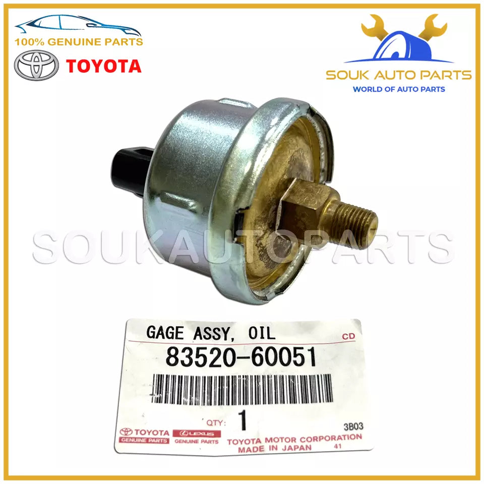 83520-60051 Genuine Toyota GAGE OIL PRESSURE SENDING UNIT 8352060051 OEM