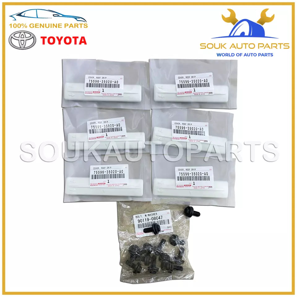 Genuine ROOF DRIP RACK REMOVAL KIT COVER CLIPS Toyota FJ CRUISER 1GR 2007-14 OEM