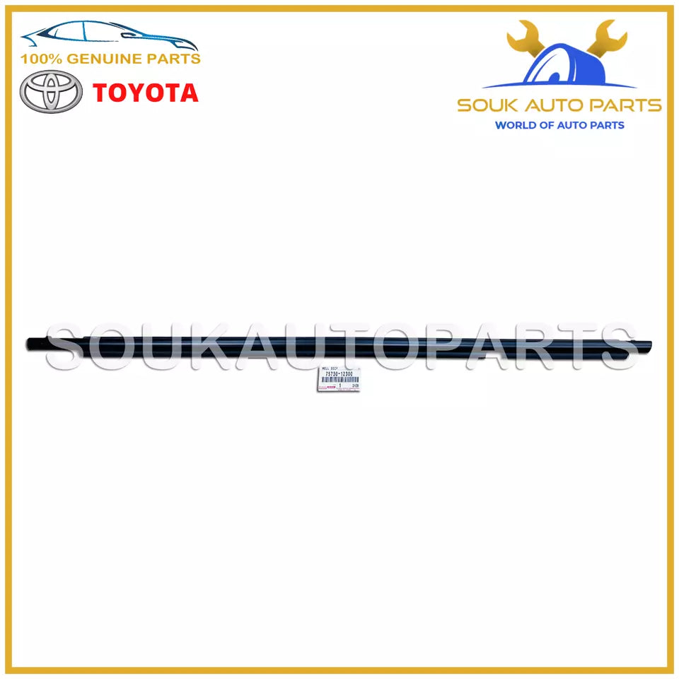 75730-12300 Genuine Toyota MOULDING ASSY, REAR DOOR BELT, RH 7573012300 OEM