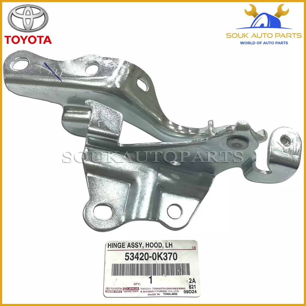 53420-0K370 Genuine Toyota HINGE ASSY HOOD LH 534200K370 OEM FORTUNER HILUX