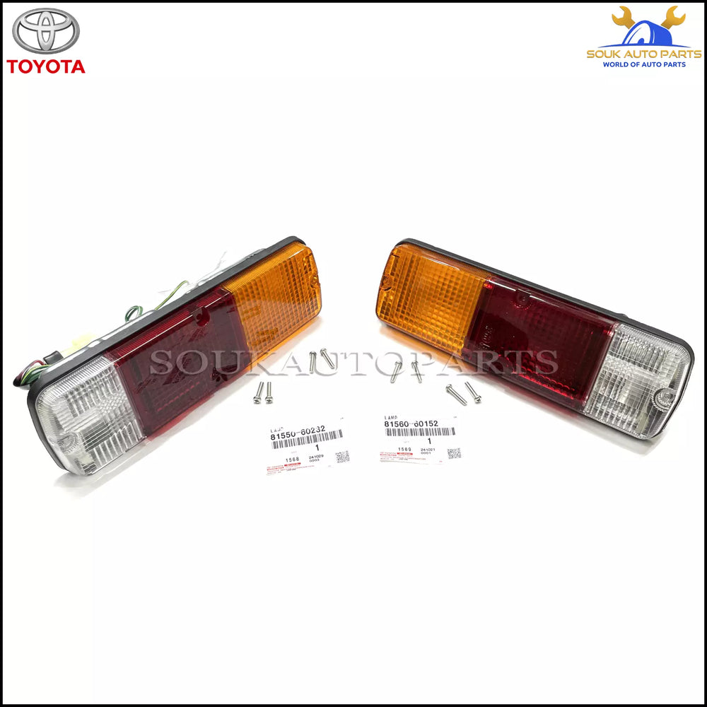 Toyota Genuine TAIL LIGHT LAMPS RH &amp; LH PAIR SET OEM LAND CRUISER