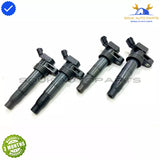 27300-3F100 Genuine IGNITION COIL SET OF 4 Pcs Hyundai Genesis SANTA Kia UF611