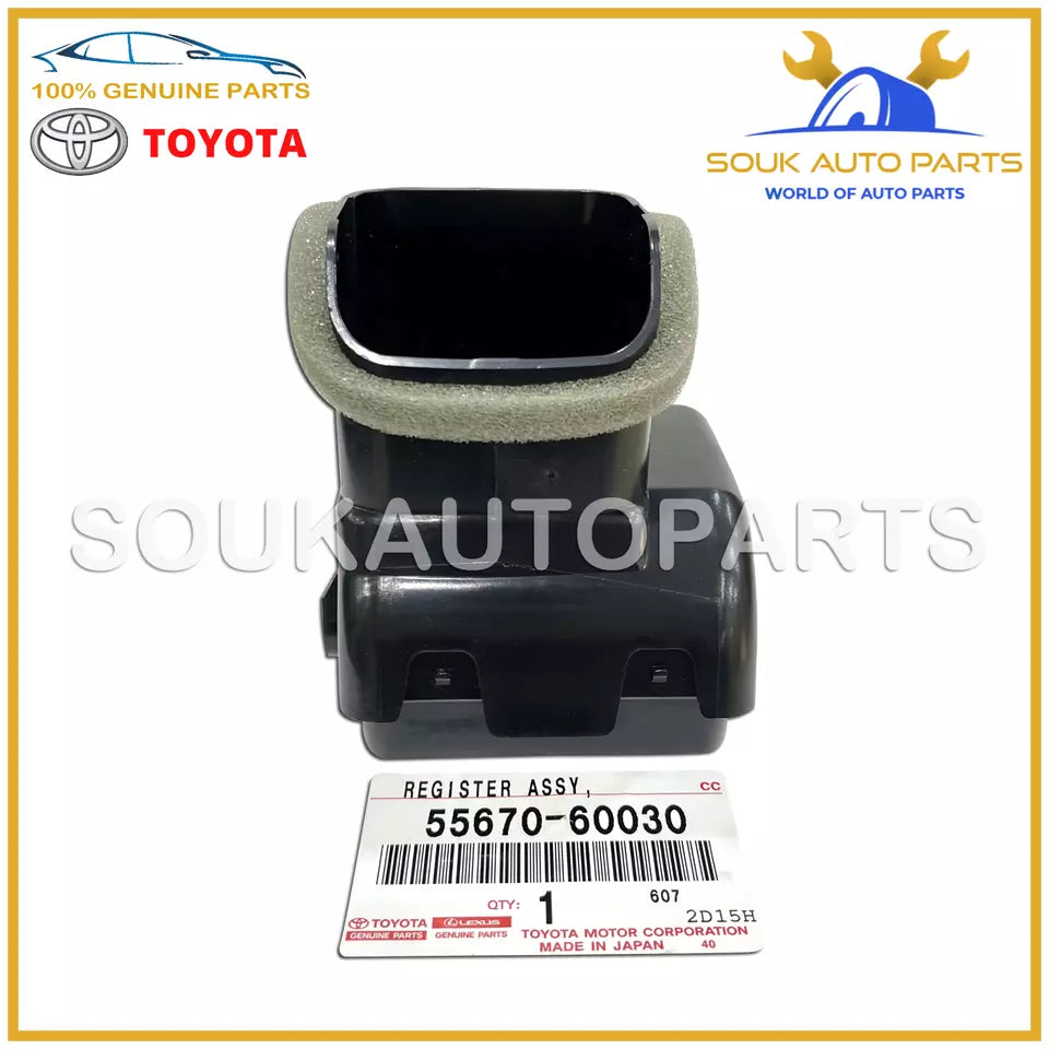 55670-60030 Genuine Toyota REGISTER ASSY, INSTRUMENT PANEL, NO.3 5567060030 OEM