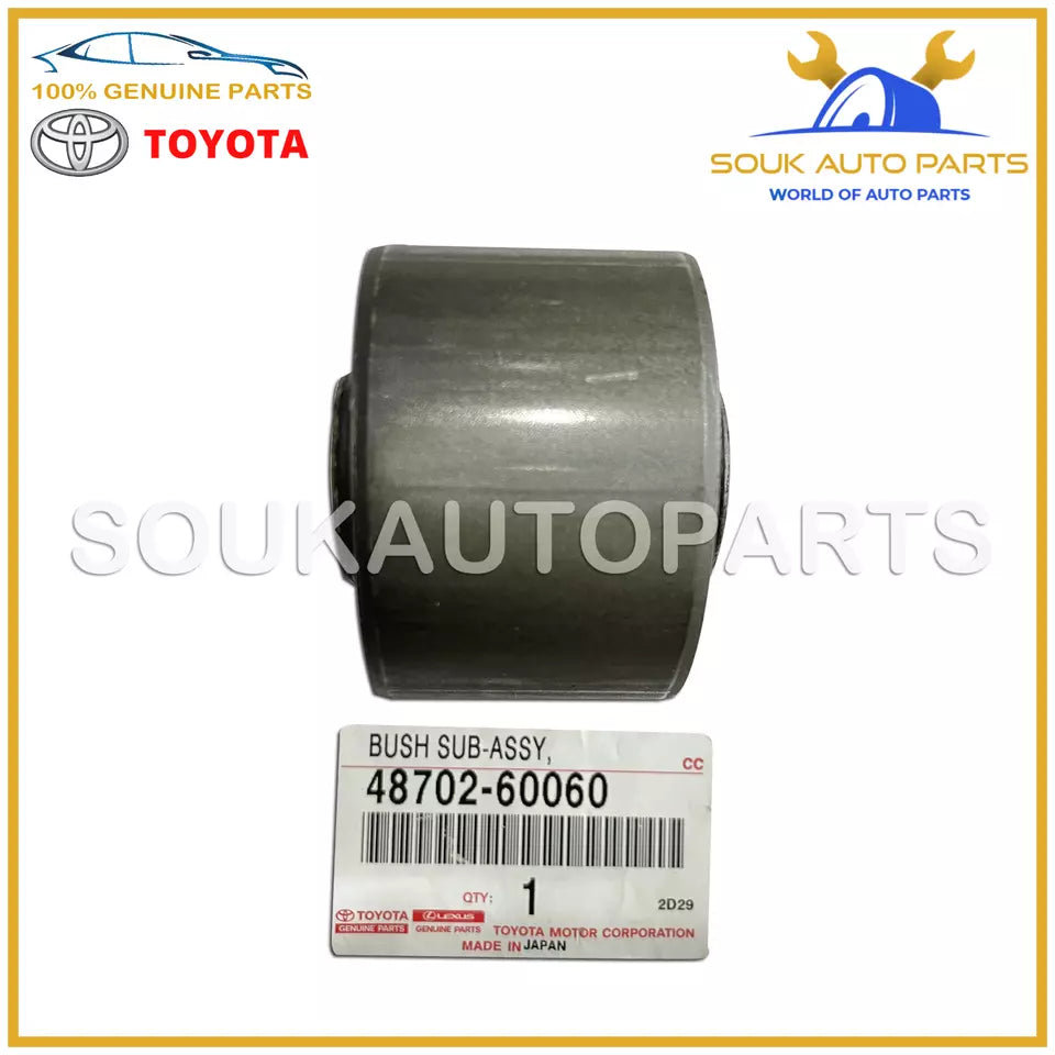 48702-60060 Genuine Toyota BUSH SUB-ASSY, TRAILING ARM, NO.1 4870260060 OEM