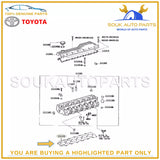 11115-17040-03 Genuine Toyota GASKET, CYLINDER HEAD 111151704003 OEM COASTER