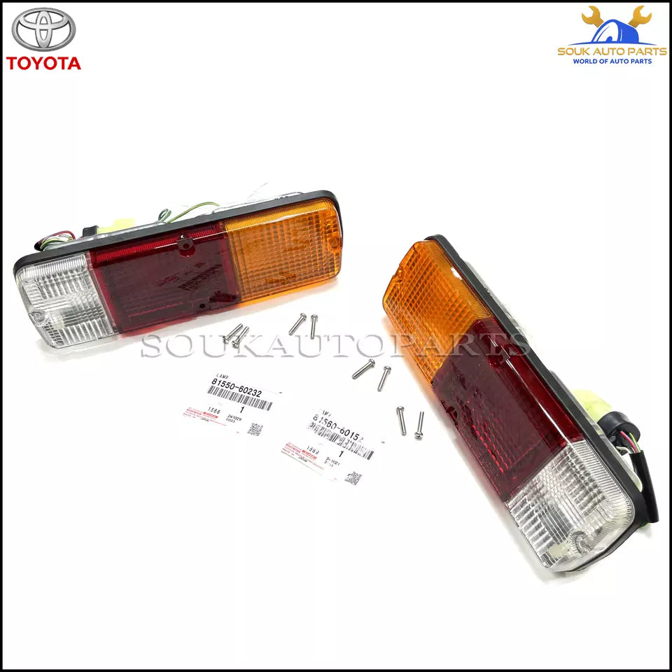 Toyota Genuine TAIL LIGHT LAMPS RH &amp; LH PAIR SET OEM LAND CRUISER