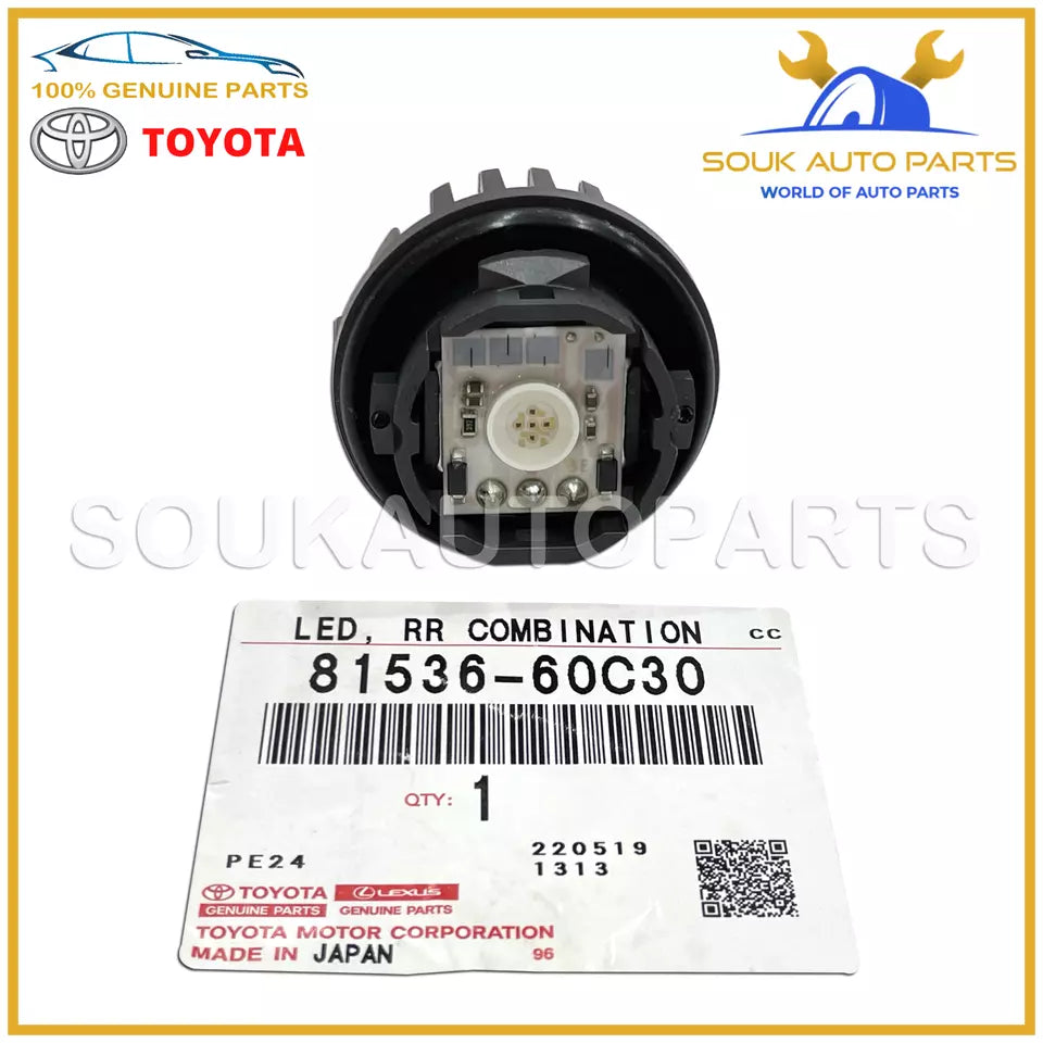 81536-60C30 Genuine Toyota LED REAR COMBINATION LAMP 8153660C30 OEM
