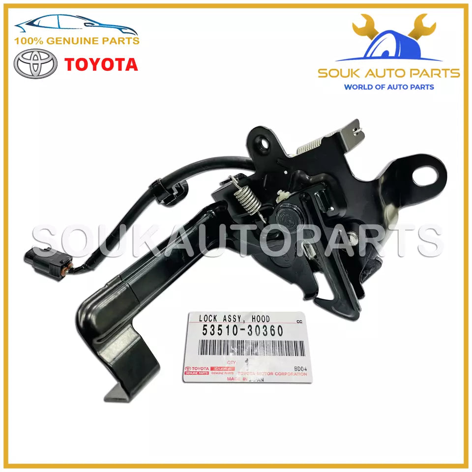 53510-30360 Genuine Toyota LOCK ASSY, HOOD 53510-30360 OEM