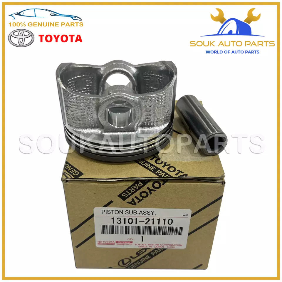 13101-21110 Genuine Toyota PISTON SUB-ASSY W/PIN 1310121110 OEM PRIUS