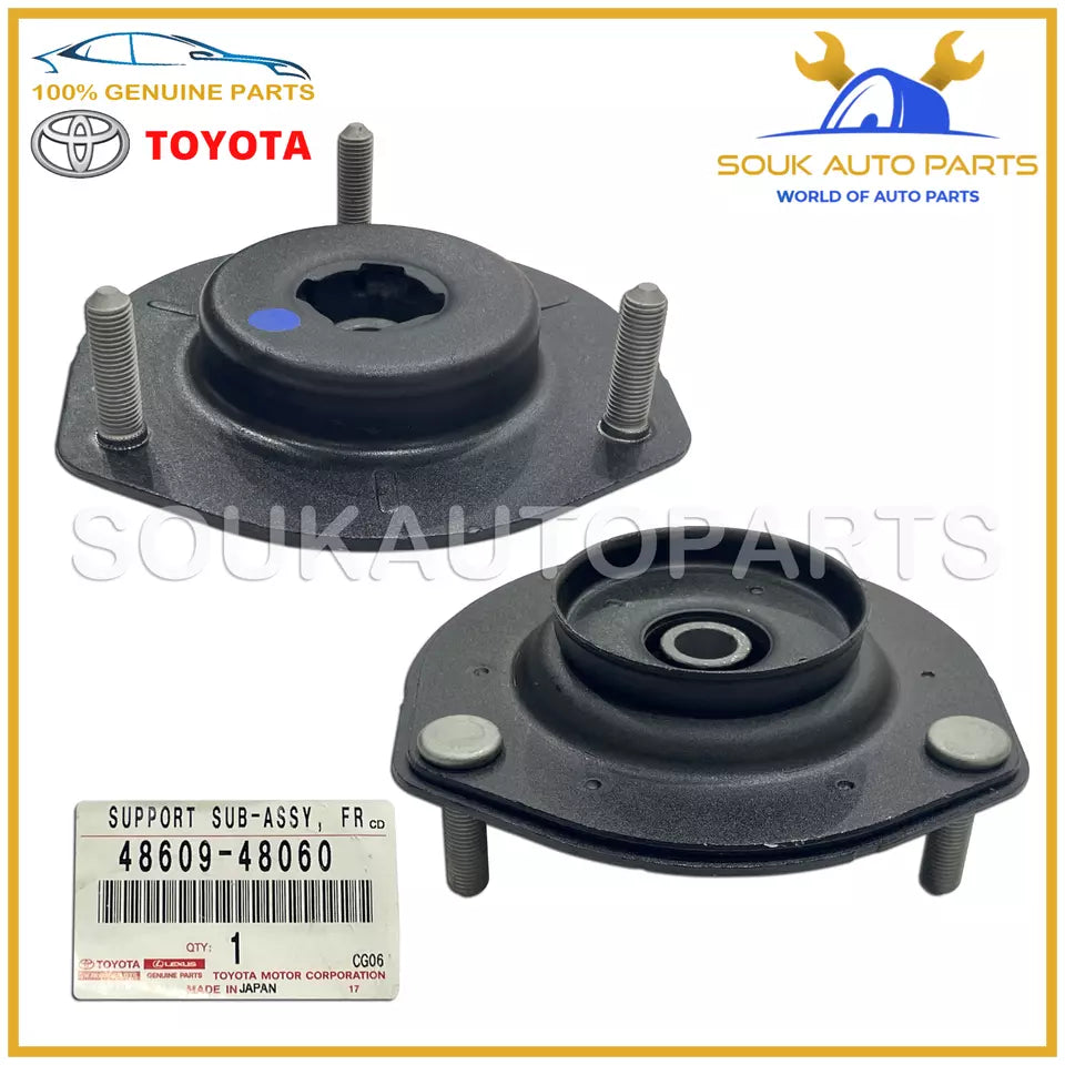 48609-48060 Genuine Toyota SUPPORT SET OF 2, FRONT SUSPENSION RH/LH