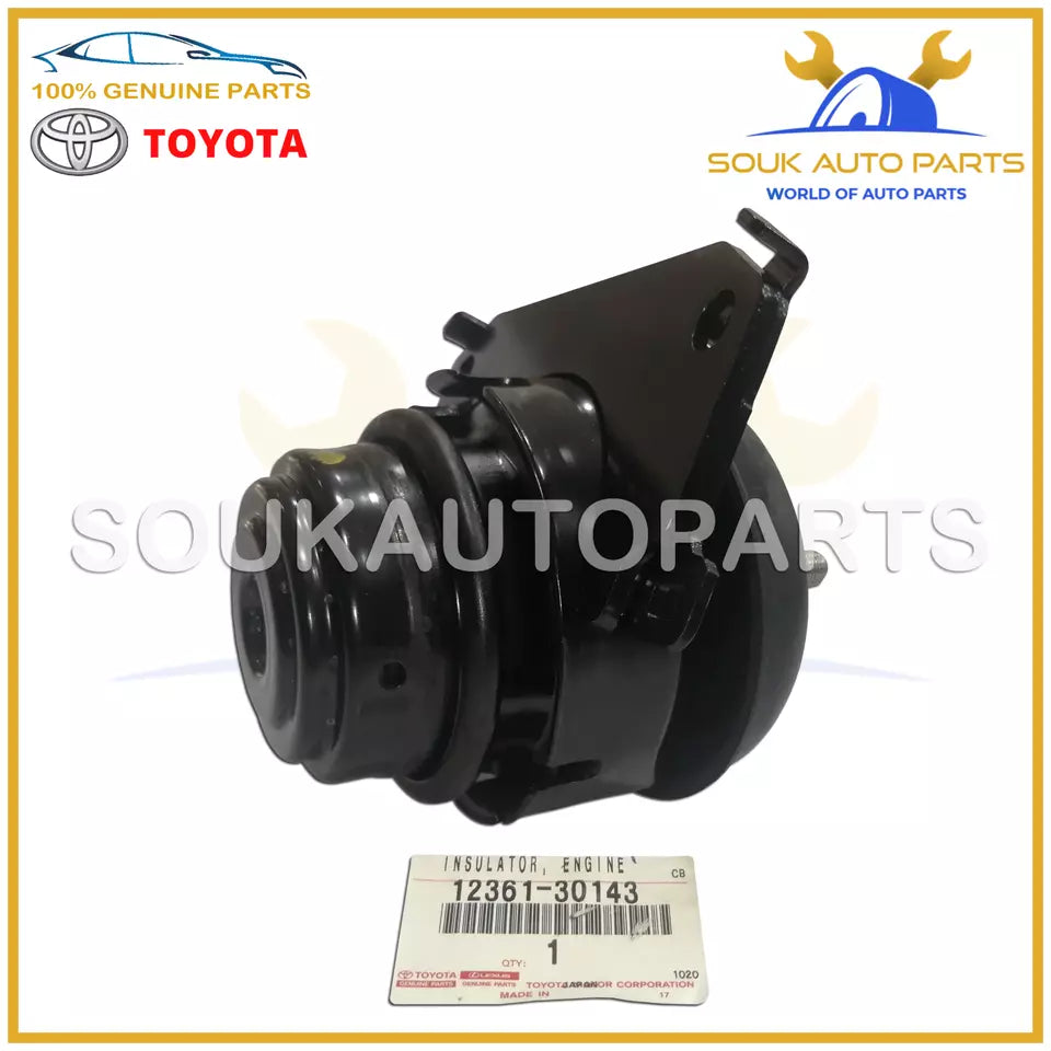 12361-30143 Genuine Toyota INSULATOR, ENGINE MOUNTING FRONT 1236130143 OEM