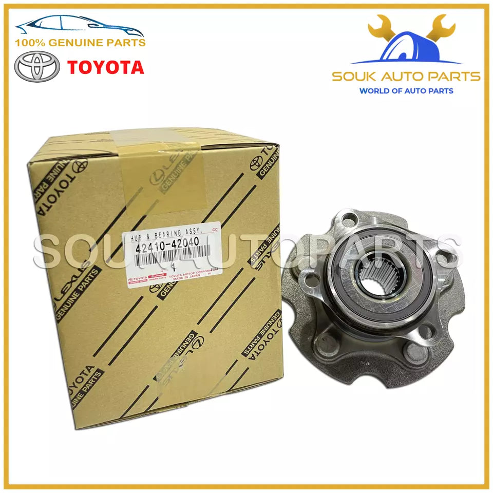 42410-42040 Genuine Toyota HUB &amp; BEARING ASSY, REAR AXLE, RH/LH OEM