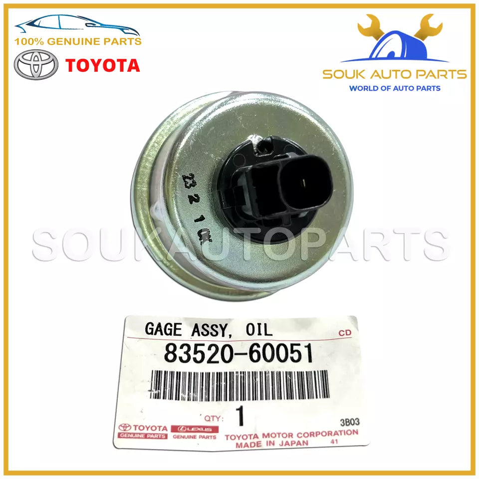 83520-60051 Genuine Toyota GAGE OIL PRESSURE SENDING UNIT 8352060051 OEM