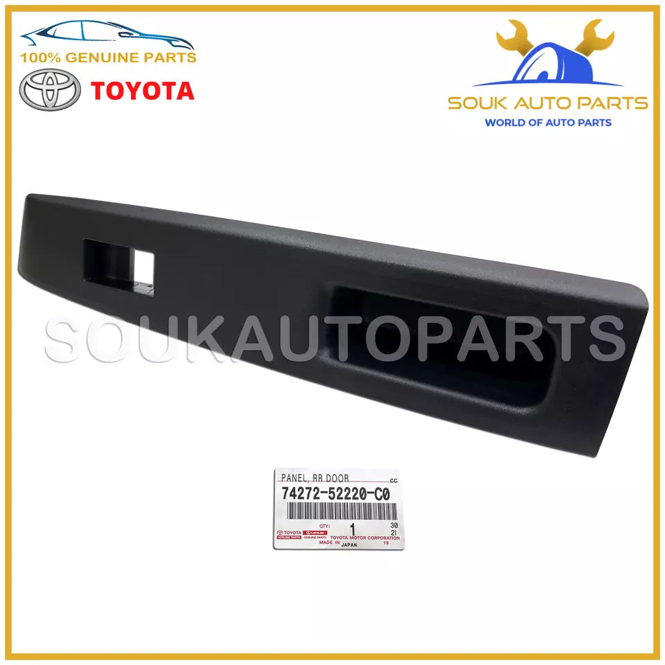 74272-52220-C0 Genuine Toyota PANEL, RR DOOR ARMREST BASE, UPPER LH 7427252220C0