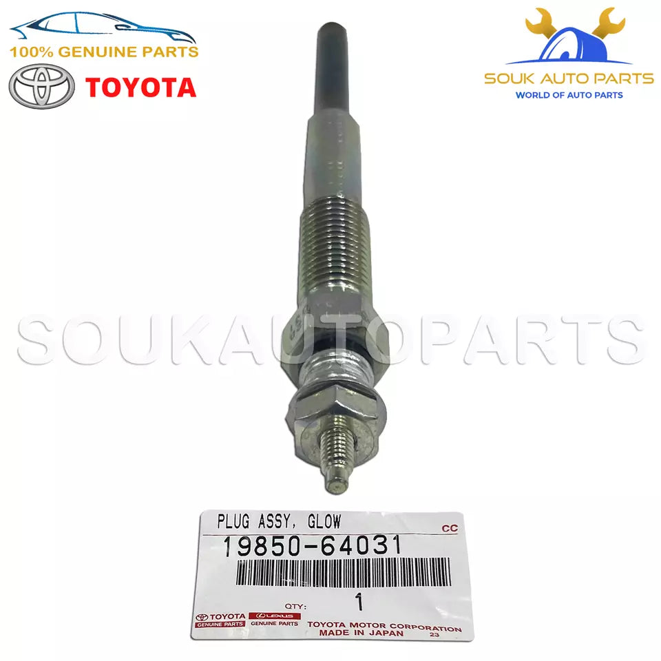 19850-64031 Genuine Toyota PLUG ASSY, GLOW 1HZ 1HD COROLLA LAND CRUISER