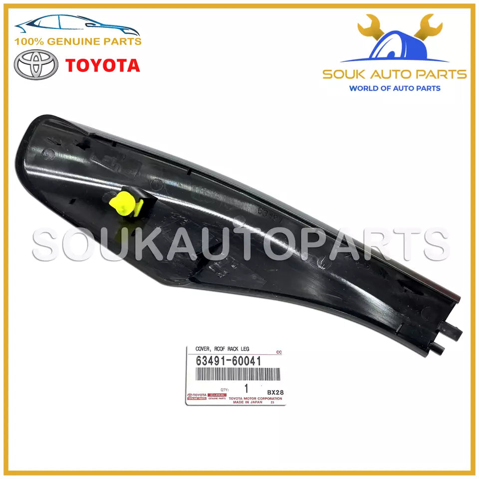 63491-60041 Genuine Toyota FRONT ROOF RACK LEG COVER, RH 6349160041