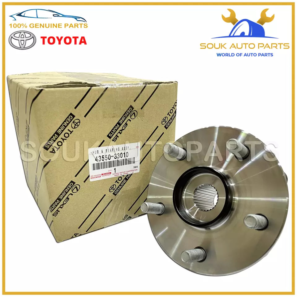 43550-33010 Genuine Toyota FRONT WHEEL BEARING &amp; HUB AVALON CCAMRY 2018-2023