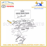 75533-60031 Genuine Toyota MOULDING, WINDSHIELD, OUTSIDE RH 7553360031 OEM