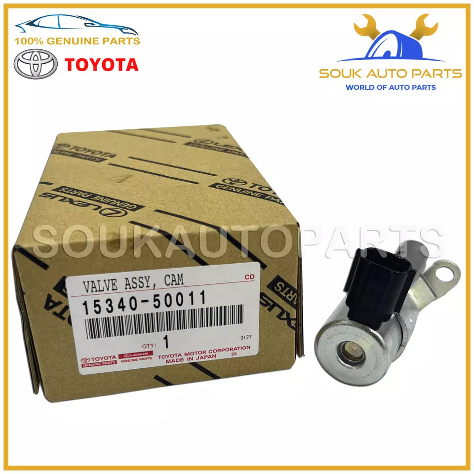 15340-50011 Genuine Toyota CAM TIMING OIL CONTROL VALVE, LH 1534050011 OEM