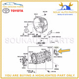 33151-35020 Genuine Toyota RETAINER, OUTPUT SHAFT R BEARING (MTM) 3315135020 OEM