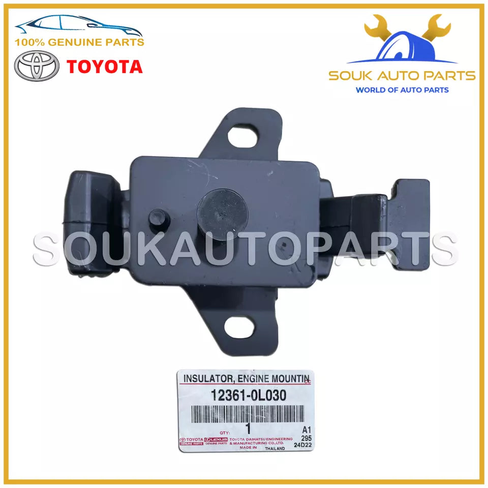 12361-0L030 Genuine Toyota INSULATOR, ENGINE MOUNTING, FRONT OEM HILUX 1KD 2KD