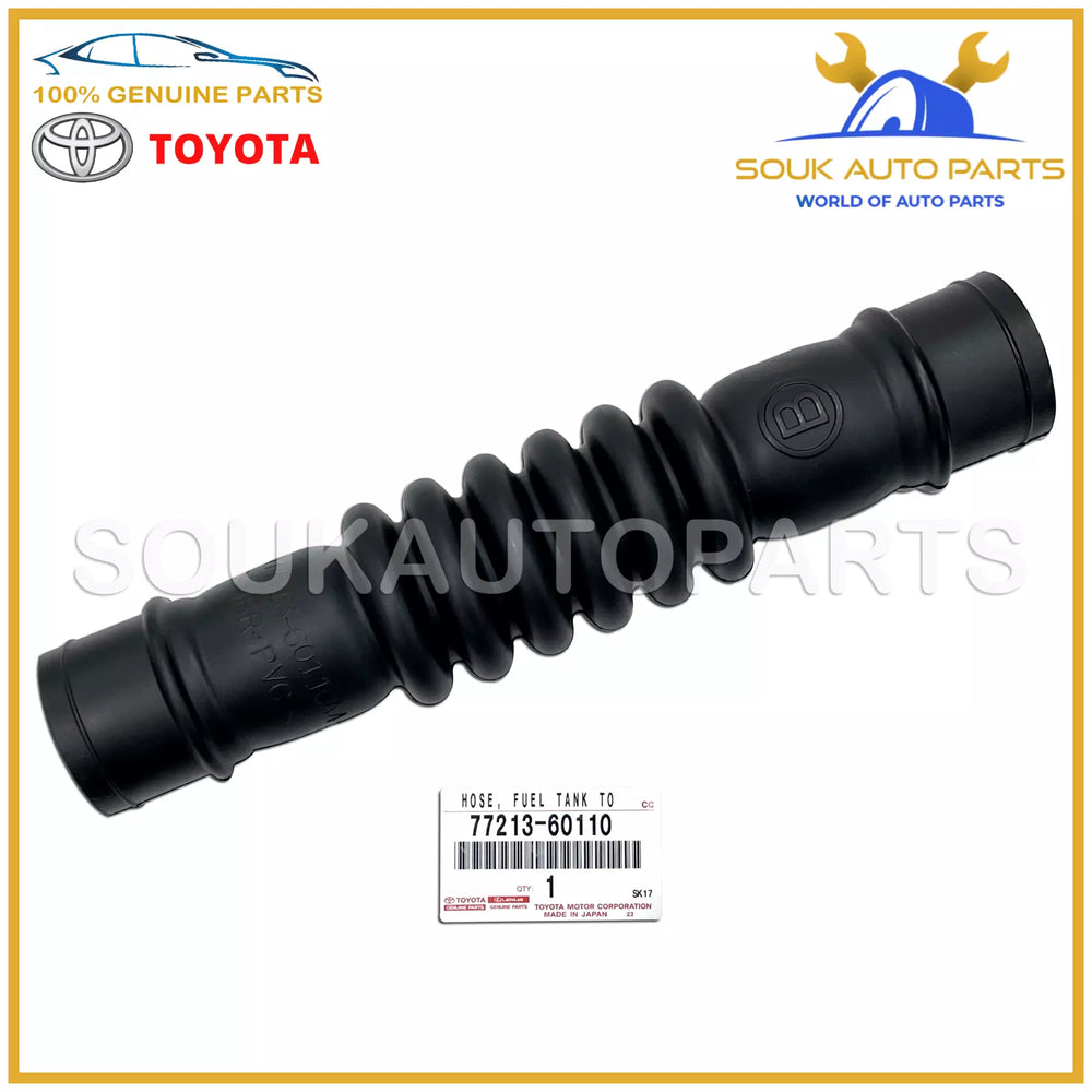 77213-60110 Genuine Toyota HOSE, FUEL, NO.1(FUEL TANK INLET PIPE) 7721360110 OEM